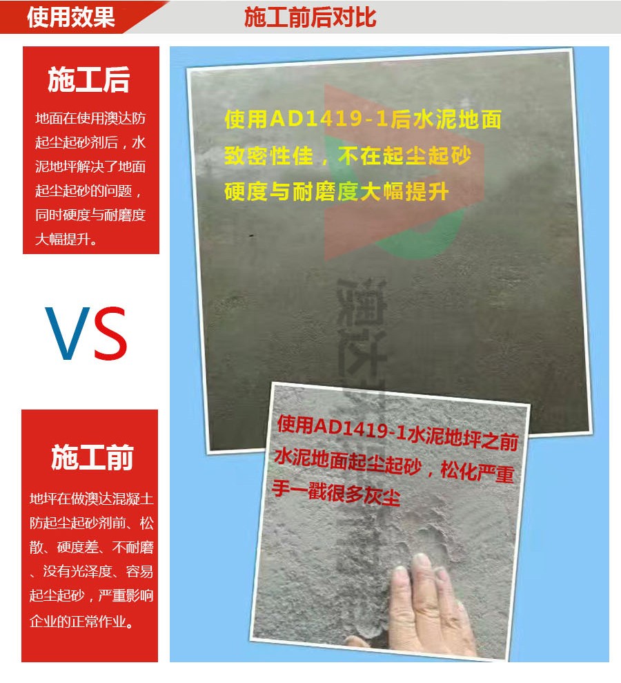 防起塵起砂使用效果